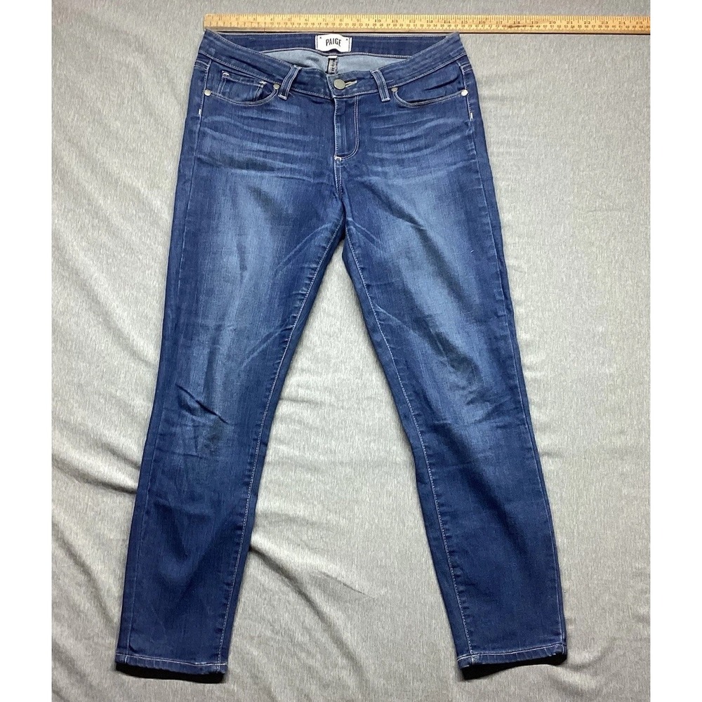 Paige Verdugo Crop Jeans Dark Wash Womens Size 28 See Measurements